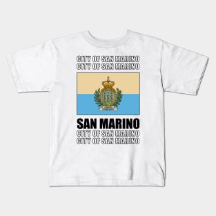 Flag of San Marino Kids T-Shirt